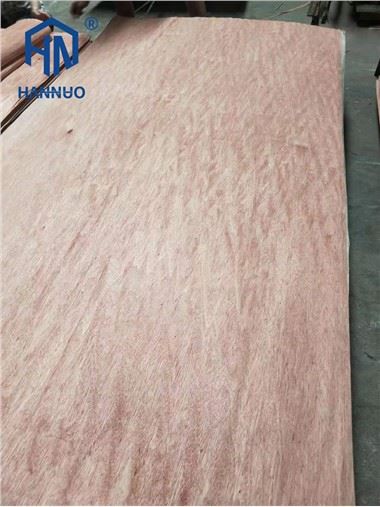 Corte rotatorio de la hoja de chapa de madera de la cara decorativa natural de Bintangor